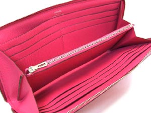 エルメスコピー エヴリン ラウンドジップ長財布/ローズテリアン he-ac-1239 - 商品画像 1