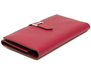 エルメスコピー 三つ折り ベアン/ルビー×シルバー金具 he-ac-1344 - 商品画像 4