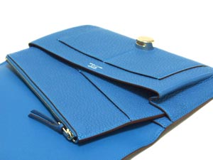 エルメスコピー ドゴンGM/ミコノスブルー×シルバー金具 he-ac-1359 - 商品画像 1
