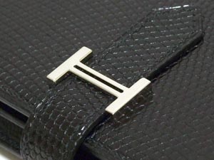 エルメスコピーベアン スフレ リザード/黒×シルバー金具he-ac-1365 - 商品画像 8