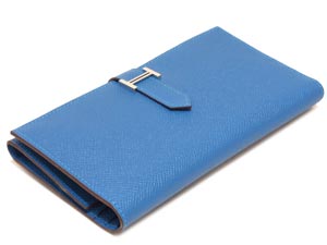 エルメススーパーコピー三つ折り ベアン/ミコノスブルー×シルバー金具he-ac-3007 - 商品画像 4