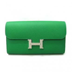 エルメスコピー HERMES コンスタンスロング 長財布 バンブー(シルバー金具) ヴォーエプソン he-ct-1012