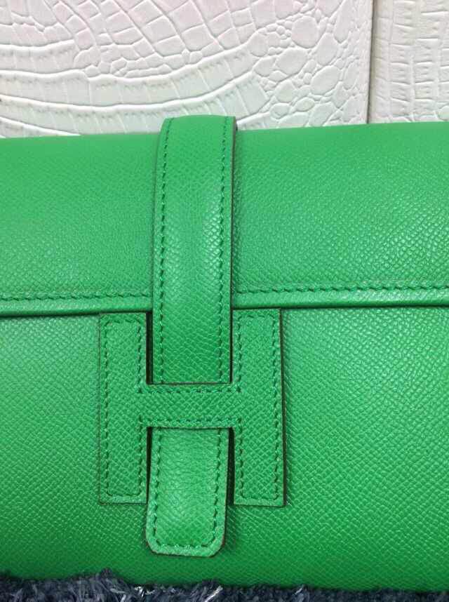 素晴らしいエルメススーパーコピー[HERMES] ジジェ エラン[Jige Elan] （シロステッチ） エプソン グリーン he-jd-1243 - 商品画像 4