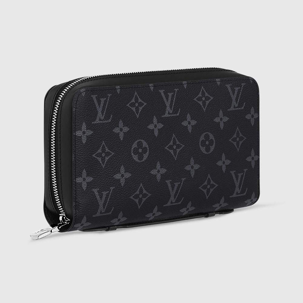 ルイヴィトンスーパーコピー 財布 モノグラム・エクリプス LV メンズ ラウンドジップ長財布 ジッピーXL M61698 - 商品画像 4