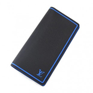 LOUIS VUITTONスーパーコピー M63300 タイガ ポルトフォイユ ブラザ 小銭入れ付長財布 ノワール×ブルー - 商品画像 1