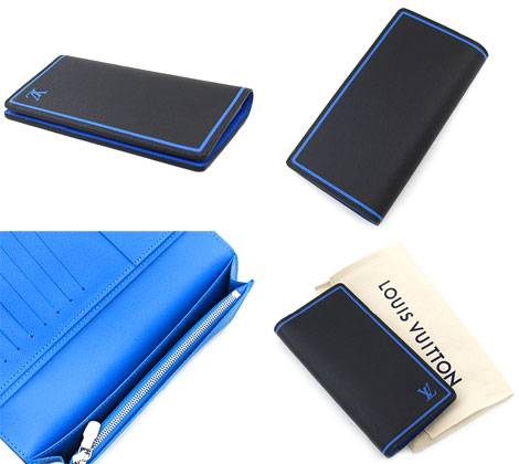 LOUIS VUITTONスーパーコピー M63300 タイガ ポルトフォイユ ブラザ 小銭入れ付長財布 ノワール×ブルー - 商品画像 2