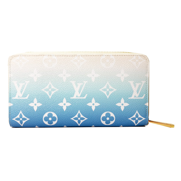 ルイヴィトン LOUIS VUITTON ジッピー・ウォレット 長財布 ブルー モノグラム・キャンバス M80360 - 商品画像 4