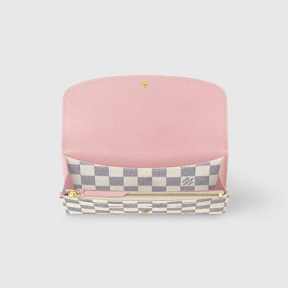 ルイヴィトンスーパーコピー 長財布 LOUIS VUITTON ポルトフォイユ エミリー ダミエ アズール ローズ バレリーヌ N41625 - 商品画像 10
