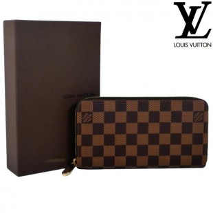ルイヴィトンコピー 財布 長財布 LOUIS VUITTON ラウンドファスナー ジッピー ウォレット / ダミエ N60015