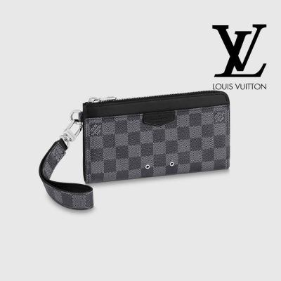 ルイヴィトンコピー カードケース メンズ ジッピードラゴンヌ リストレット スマートフォンケース ポーチ ダミエグラフィット LOUIS VUITTON N60379 グレー ブラック - 商品画像 2