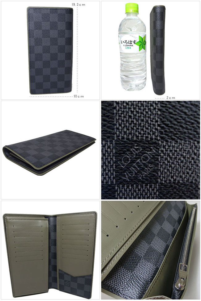 ルイ・ヴィトンコピー 財布 ダミエ・グラフィット(カーキ ) ポルトフォイユ・ブラザ 二つ折り 長財布 N63269 - 商品画像 2