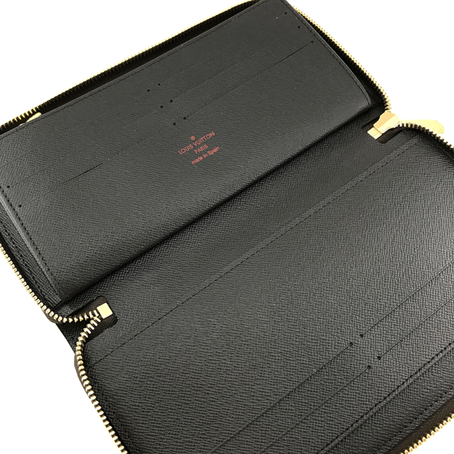 LOUIS VUITTONコピー 長財布 ラウンドファスナー ジッピー オーガナイザー NM ダミエ エベヌ N63502 - 商品画像 1