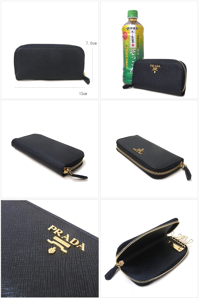 プラダコピー アウトレット PRADA キーケース 1PG604 サフィアーノ ラウンドファスナー キーケース SAFFIANO METAL / NERO【RCP】レディース - 商品画像 2