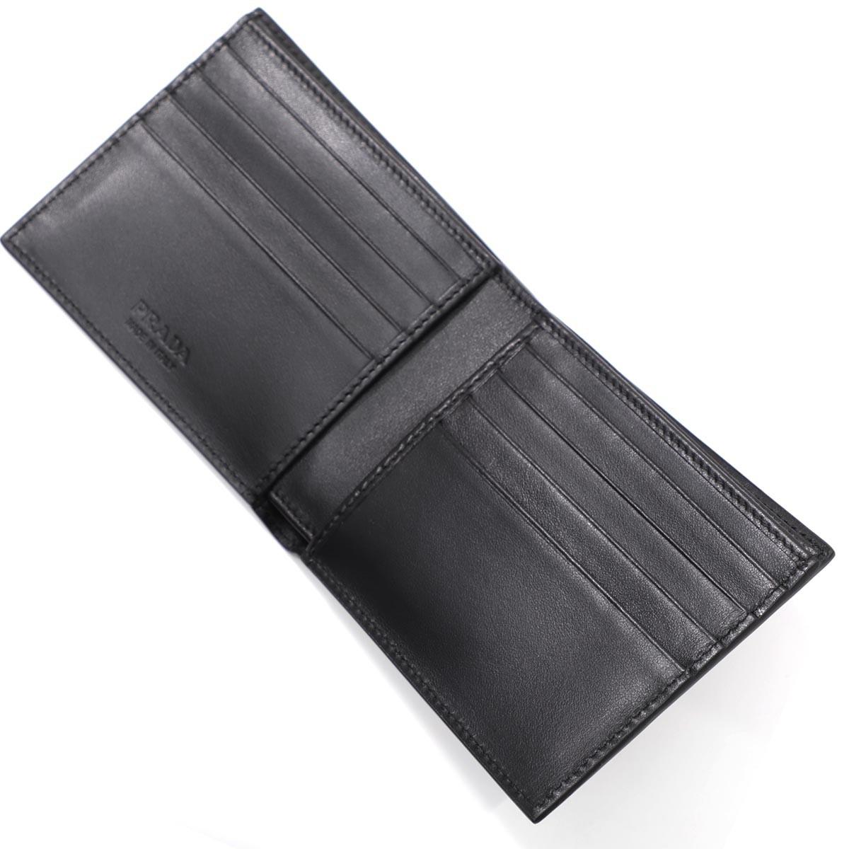 プラダスーパーコピー PRADA 2つ折り 財布 ブラック メンズ 2mo513 2mb8 f0002 SAFFIANO PRINT - 商品画像 6