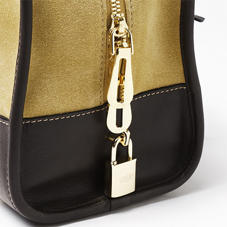 ロエベ/LOEWEコピー ハンドバッグ/AMAZONA28/アマソナ28 SUEDE×CLASSIC CALF /GOLD×BROWN ゴールド×ブラウン35261 a03 8132 4a レディース - 商品画像 1
