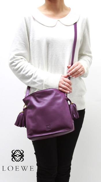 ロエベコピー LOEWE フラメンコ ショルダーバッグ パープル【PURPLE】 380.82EE17.6100 - 商品画像 1
