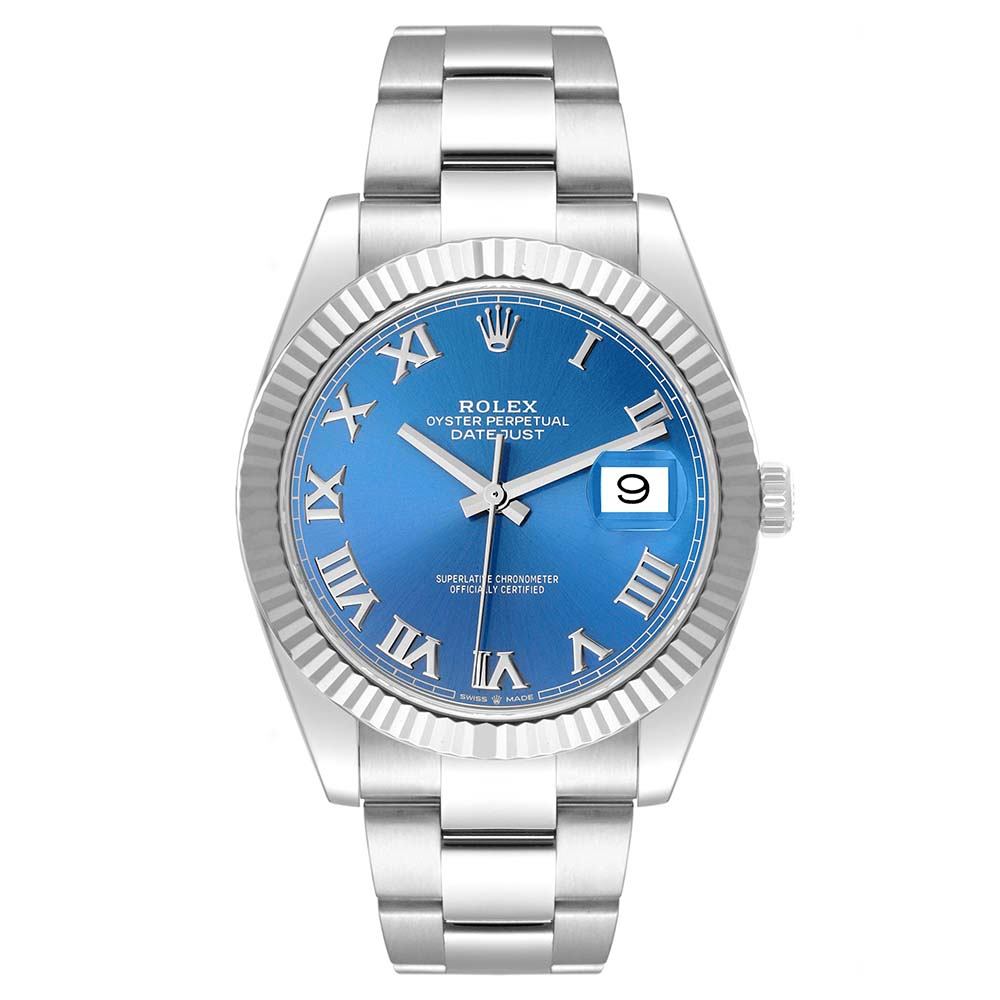 ロレックス スーパーコピー デイトジャスト41 アズーロブルーローマ 126334 - 商品画像 8