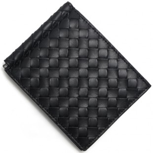 ボッテガヴェネタ BOTTEGA VENETA 二つ折財布【札入れ】 イントレチャート 【INTRECCIATO】 ブラック 123180 V4651 1000 メンズ